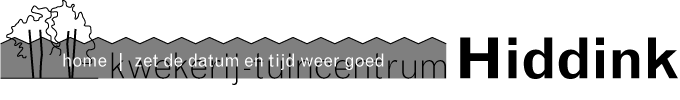 Kwekerij Hiddink - Kwekerij